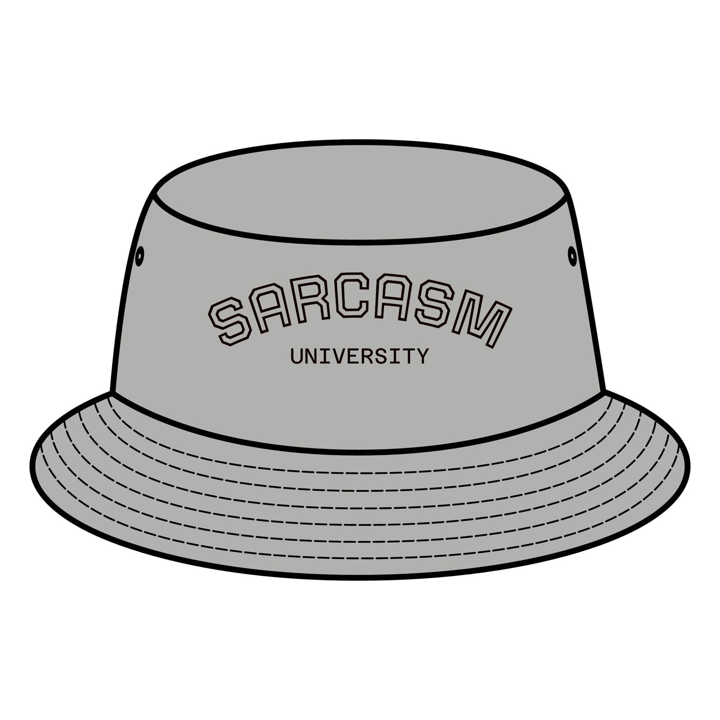 Sarcasm University Bucket Hat - Trendy Summer Accessory, Gift for Friends, Fun Outdoor Gear, Festival Must-Have, Birthday Present